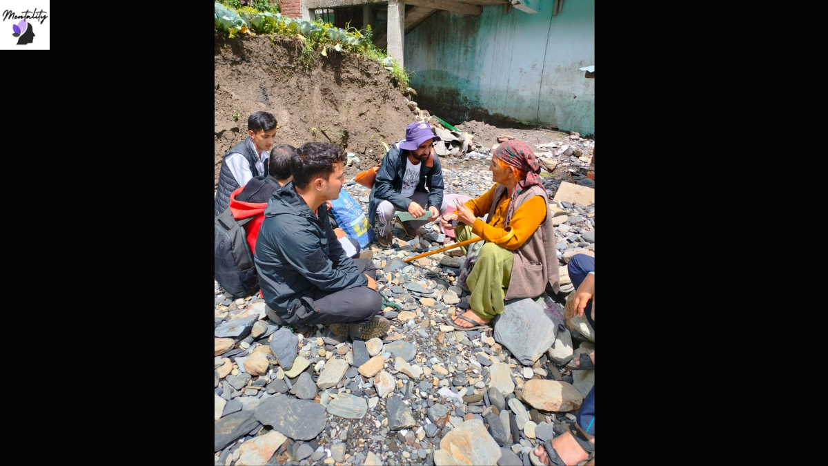Flood destruction in Rushad village, Dhar Jarol, Janjehli (Thunag), Mandi